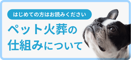 はじめての方はお読みくださいペット火葬の仕組みについて